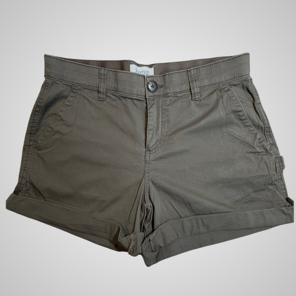 Boston Traders Womens Brown Cotton Stretch Utility Carpenter Shorts‎ Size 6